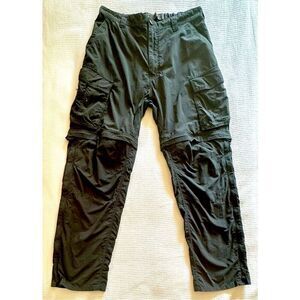 REI Convertible Dark GrayCargo Pants Hiking Outdoor with Zip Off Legs